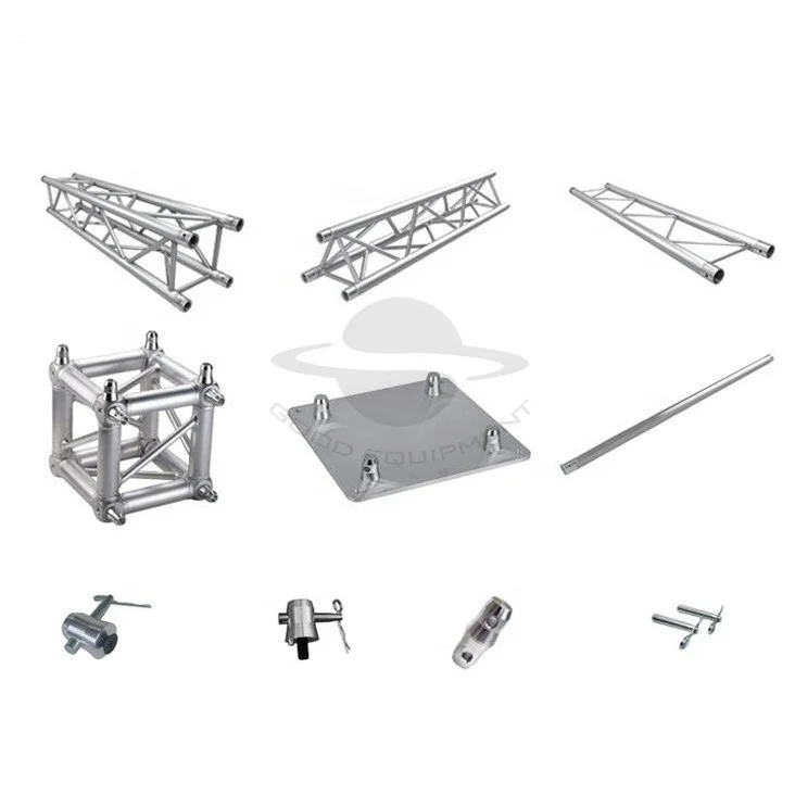 Aluminum stage lighting rotating pipe truss tv stands