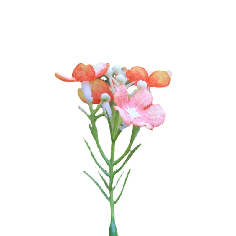 Buy flower branches artificial cute cheap Christmas hair flower wreath accessories packing decoration flowers MI003