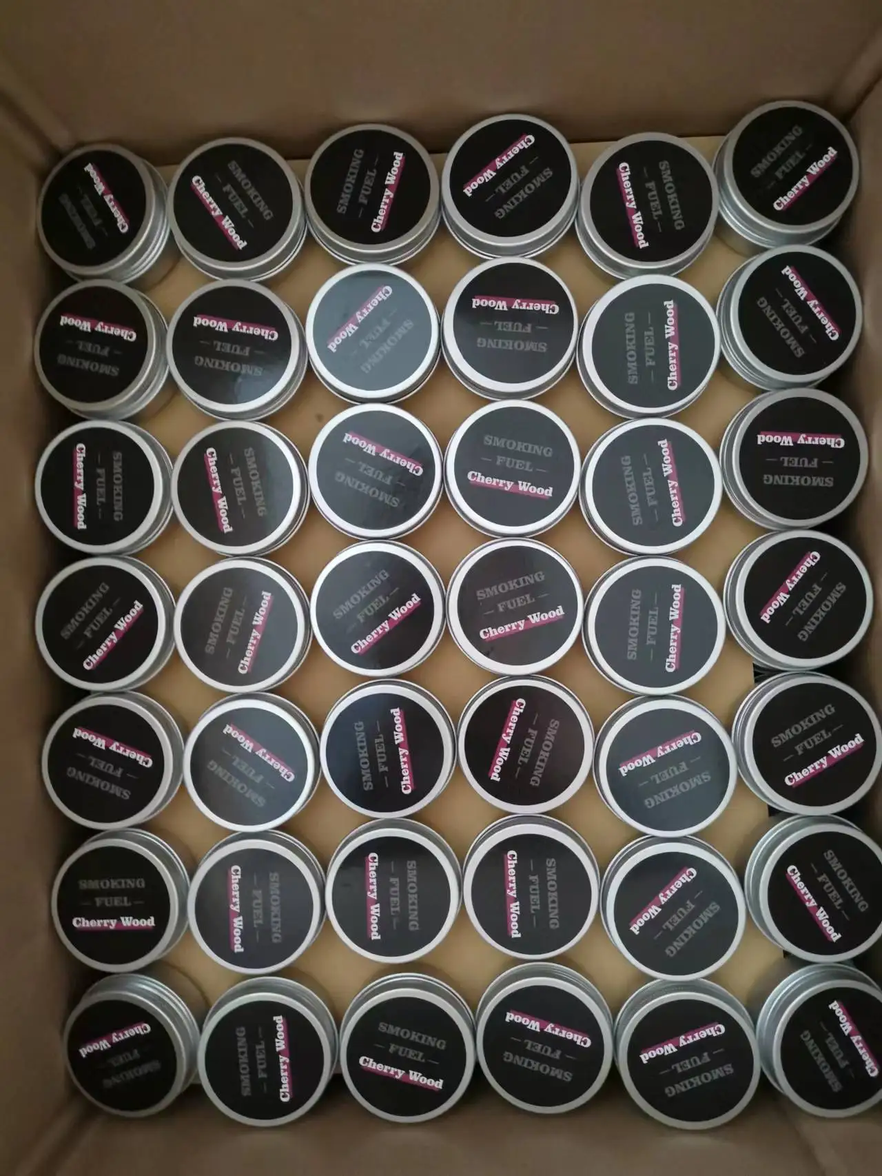 Quadrate Square Rectangle Black  Metal tins dry fresh natural wood Cocktail smoking chips Smoke fuels Smoker wood fuel sawdust