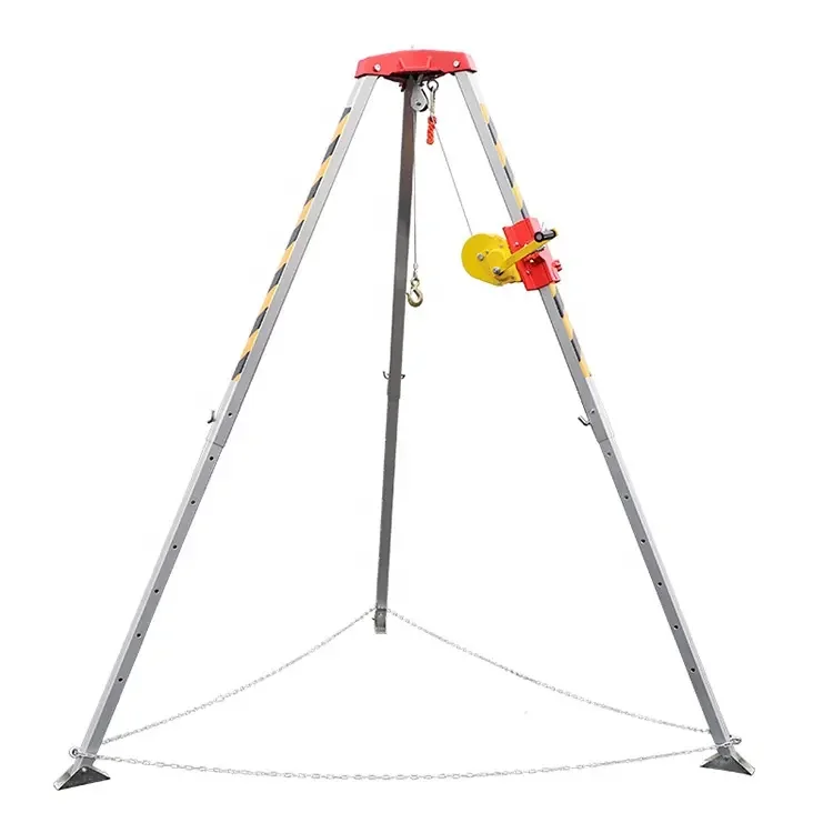 life saving tripod height rescue tripod confined space entry with rescue kit with ce certificate safty rescue lifting tripod