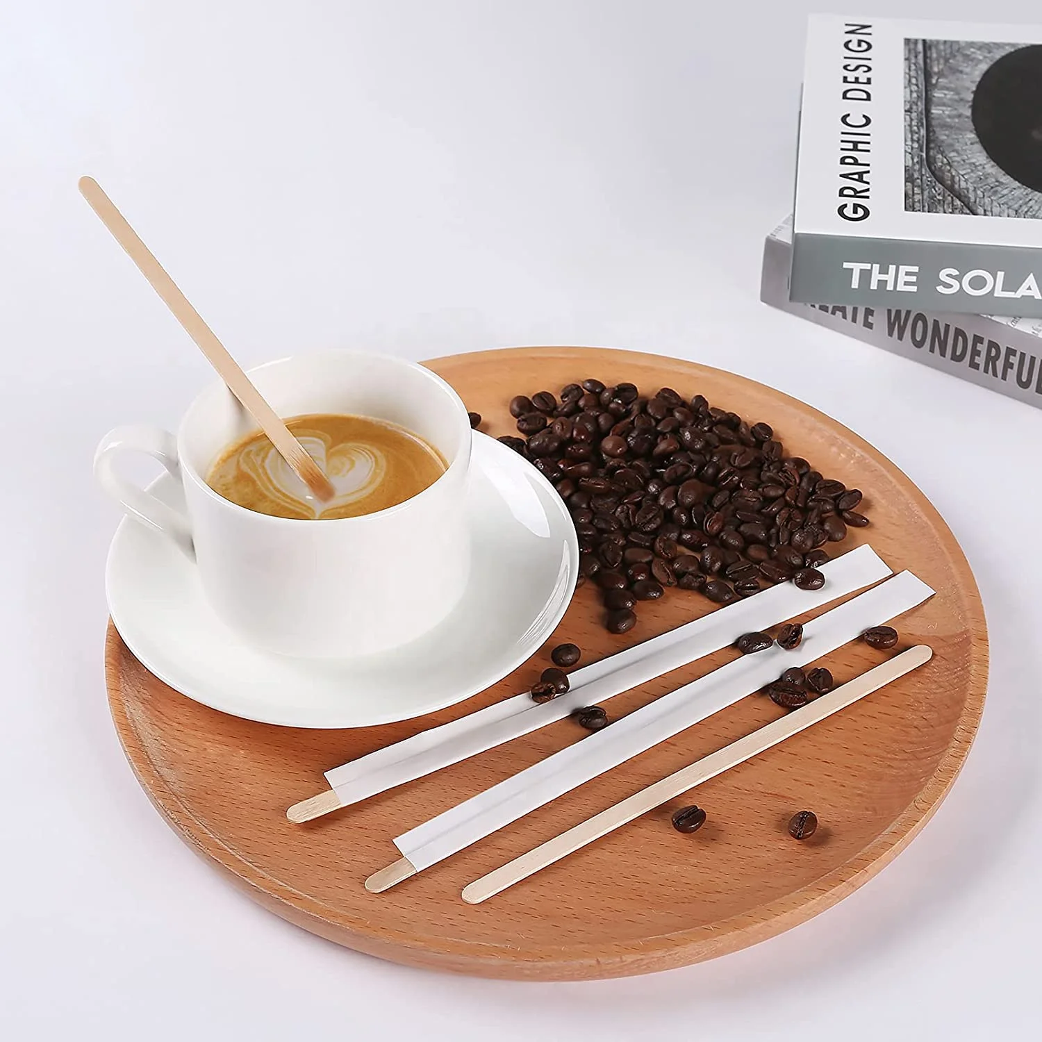 Деревянные кофейные палочки, шrrers, одноразовая мешалка для кофе, 8 см, для офиса
