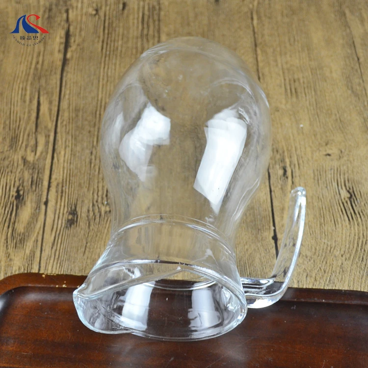 Big Capacity Glass Tea beer  jar With Handle 1.1L  Transparent pitcher Arc Shape drinking jug