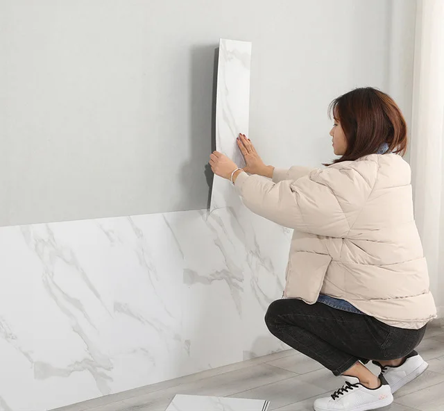 J SYSUN Self adhesive factory fast delivery white fashion stone wall panel for living room