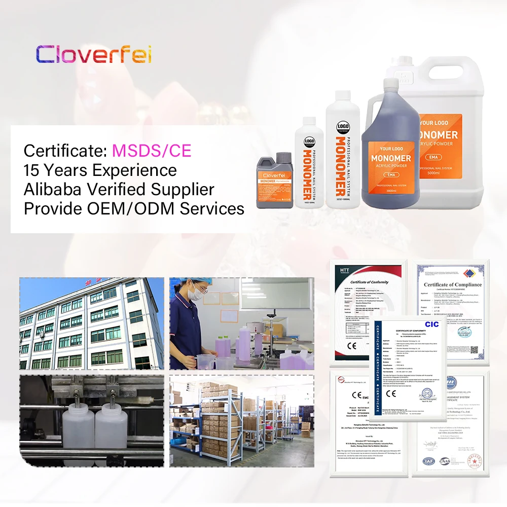 CLoverfei 2024 New 500ml Coffee Scented Ema Acrylic Monomer Liquid Nail Monomer Acrylic Nail Liquid Acrylic Monomer
