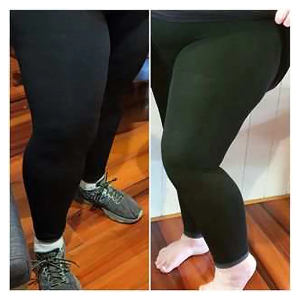 Larger Size Women Footless Nylon Opaque Compression Tights Pantyhose