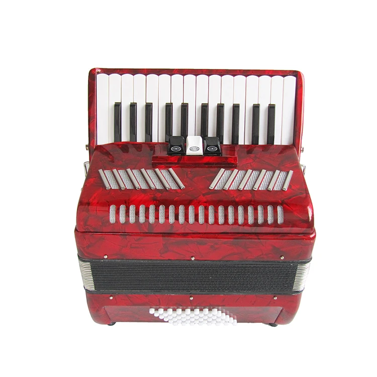 accordion 48 bass 26key accordion red accordion
