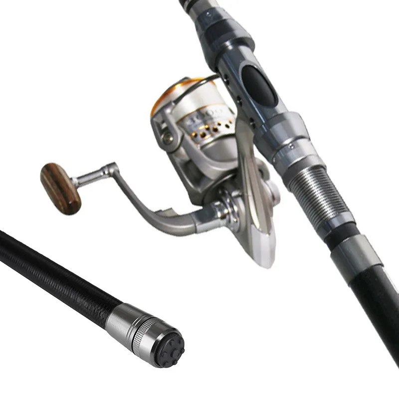 Hot on sale 2.7m Fiberglass Ice Fishing Pole 7 Sections Carbon Telescopic Fishing Rod