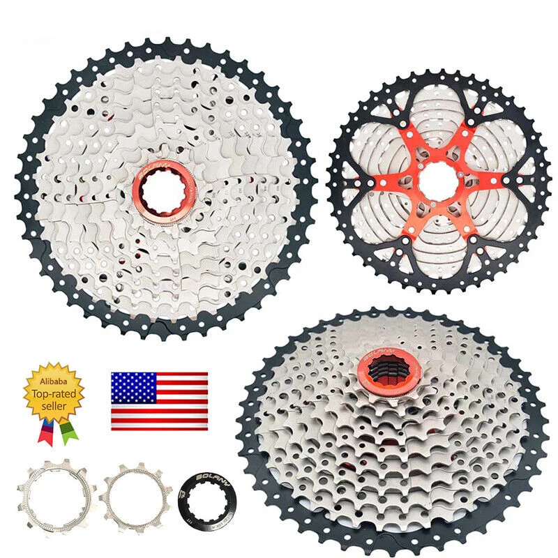 OEM/ODM BUCKLOS MTB Mountain Road Bike Cassette Cycle Sprocket 8 9 10 11 Speed 11-52t Bicycle Parts Freewheel