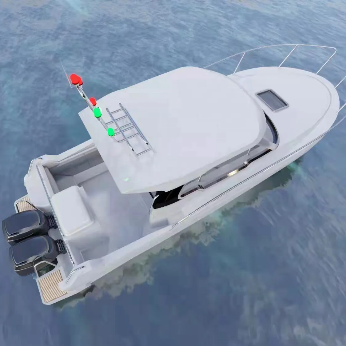 Aluminum 5083 boat New design Hot Sale 7.8m Luxury  yacht With Cabin MS-780  CE certification