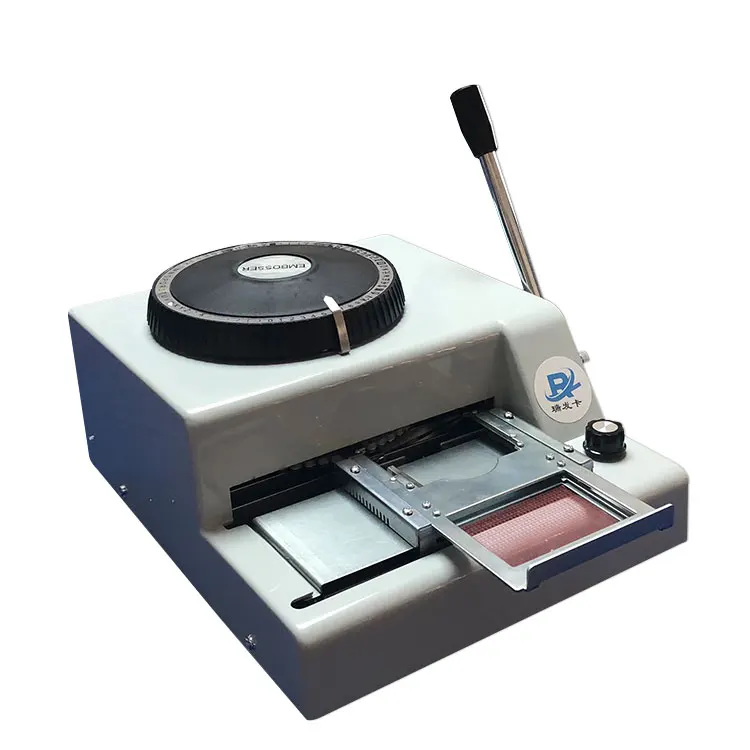 quality card consumables Hot Sale 72 Characters Plastic Card Embossing Machine with cheap price