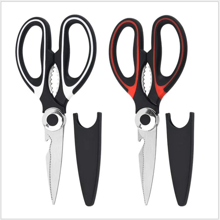 Professional Metal Household kitchen scissors for Chicken Fish Herbs BBQ Poultry Shears