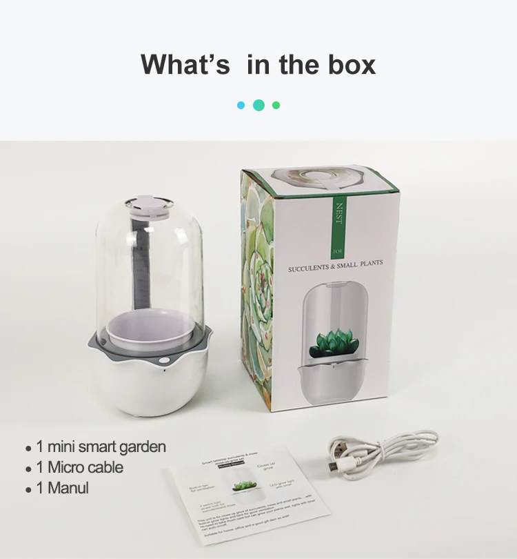 RY  2021 hot sale garden smart flower pot silicone mold fan home garden hydroponics plant growing succulent planting pot