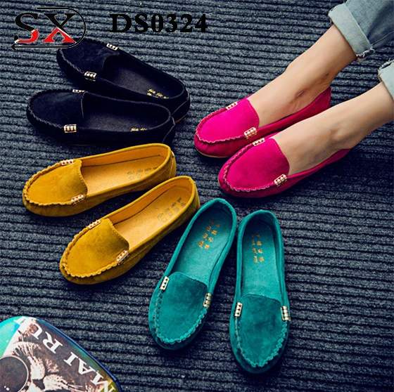 Hot Selling Casual Flat Women Shoes China Factory High Quality Ladies Flat Shoes