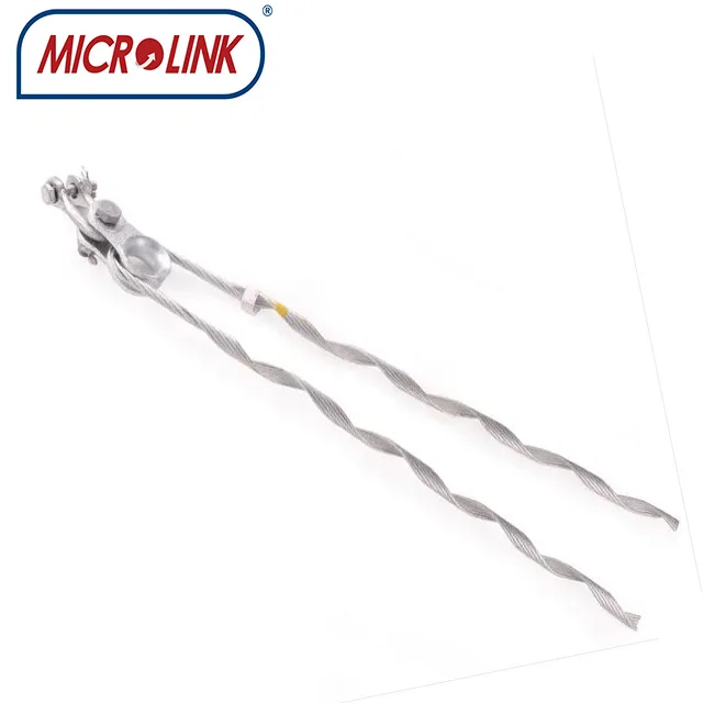 Кабельные аксессуары ADSS OPGW, оцинкованный винтовой мертвый Натяжной зажим 5/16 дюйма 3/8 дюйма 1/2 дюйма 5/8 дюйма 7/8 дюйма, предварительно сформированный зажим, мертвый конец