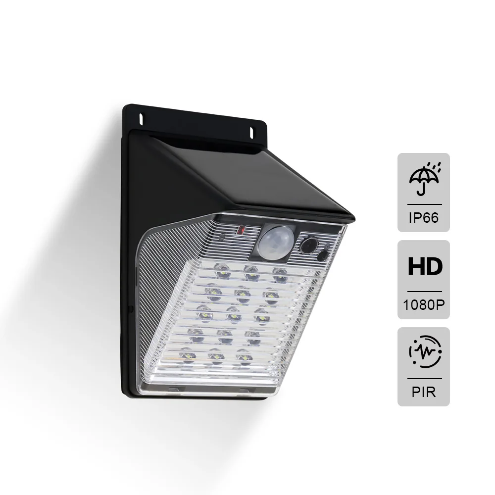 Newest wifi solar lamp camera 1080p in Outdoor courtyard wall-mounted villa lighting street lamp human body induction