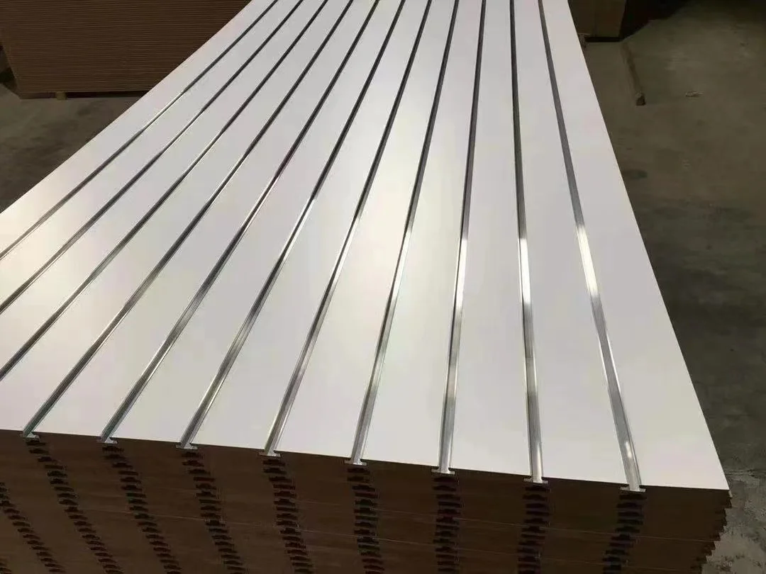 Cabinet grade plywood slotted wood veneer mdf board 18mm