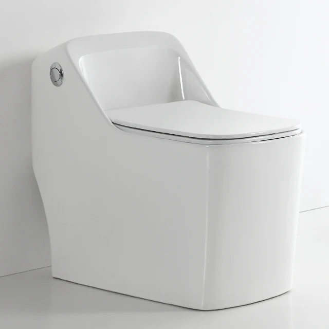 New Toiletten Water Closet Square One Piece Wc Toilet Floor Mount Short Flush Tank Single Piece Toilet For Bathroom