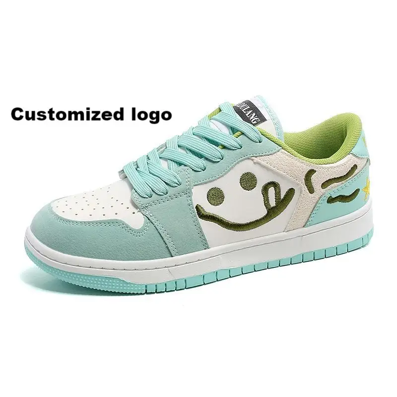 Custom shoe manufacturers fashion Men sports casual shoes Cowhide flat bottom Basketball Style SB Women Casual Shoes