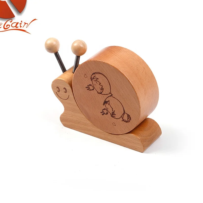 cute animals music box,novelty gifts snail shape music box