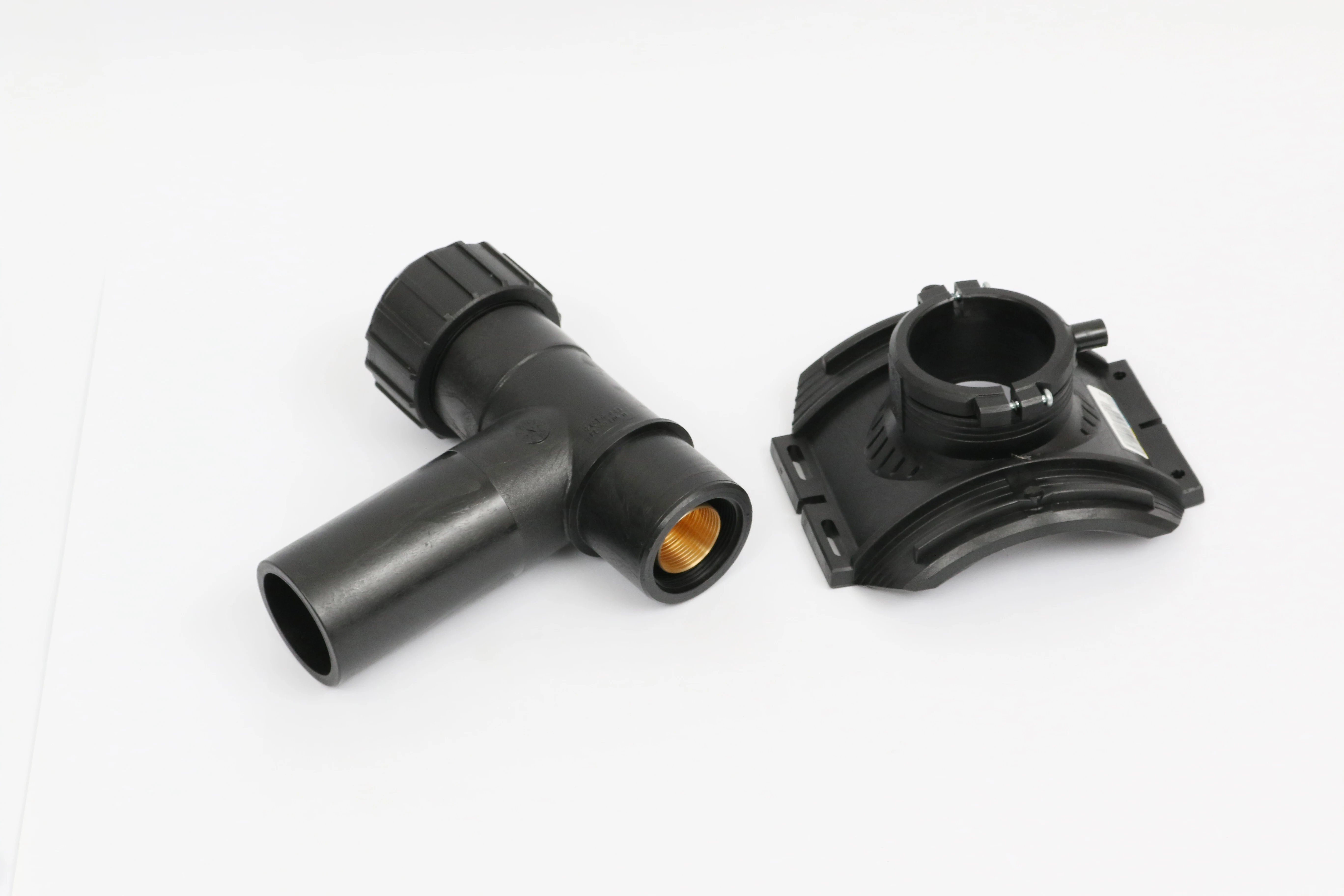 Высококачественная прочная DN63mm-315mm индивидуальная модель PE fusted saddle tee