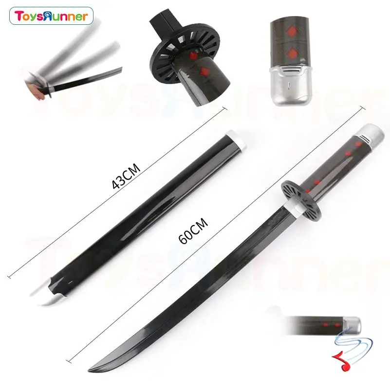 102cm Demon Slayer Sword Katana De Kimetsu No Yaiba Toy Sword Anime Party Cosplay Props Inosuke Zenitsu Tanjiro Wooden Katanas