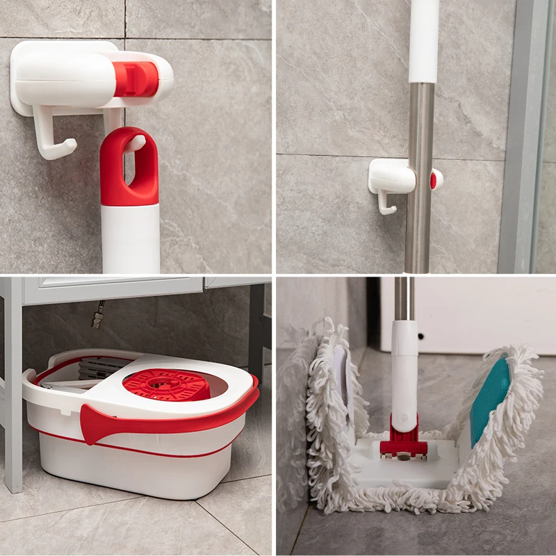 Jesun Wholesale Self Wringing Microfiber Spin Mop Bucket Set 360 Mop and Bucket and Wringer Cleaning System for Floor