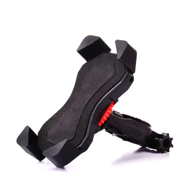 Bicycle mobile phone holder silicone GPS navigation holder 360 degree rotatable automatic lock mobile phone cycling clip holder