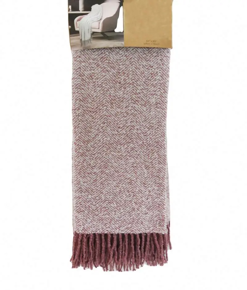 Factory Wholesale Price Multi Color 100% Acrylic Chunky Knit Blanket For Winter
