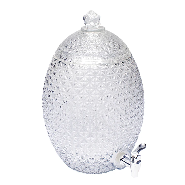 King crystal 10L Pineapple Dispenser for water, juice cold & ice beverage
