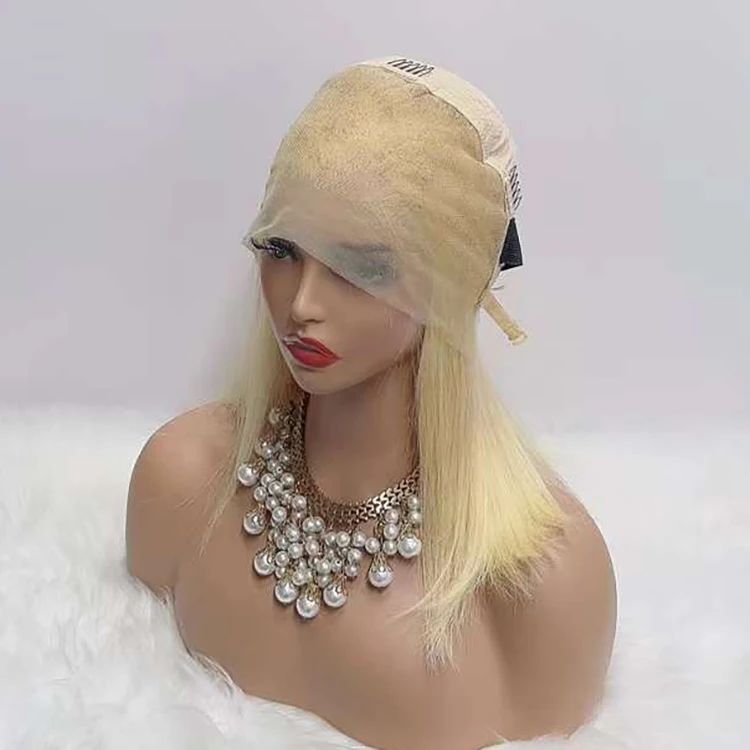 Wholesale 613 blonde bob human hair wigs,wholesale price peruvian short 613 human hair lace front wigs for black women