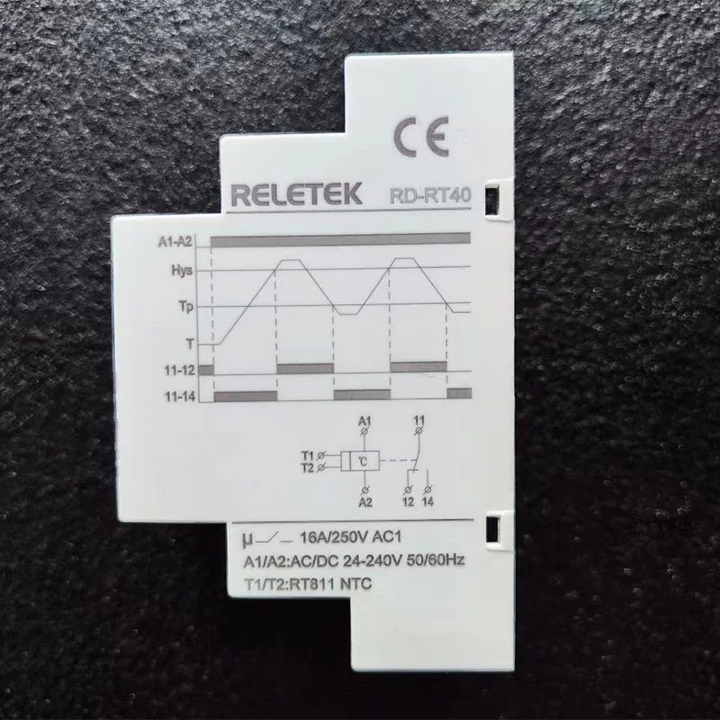 Reletek горячая Распродажа регулятор температуры RD-RT40 переменного тока/DC24-240V выход Contact1C/O-16A/250V модульный Din-рейку OEM ODM ручная пресс-форма