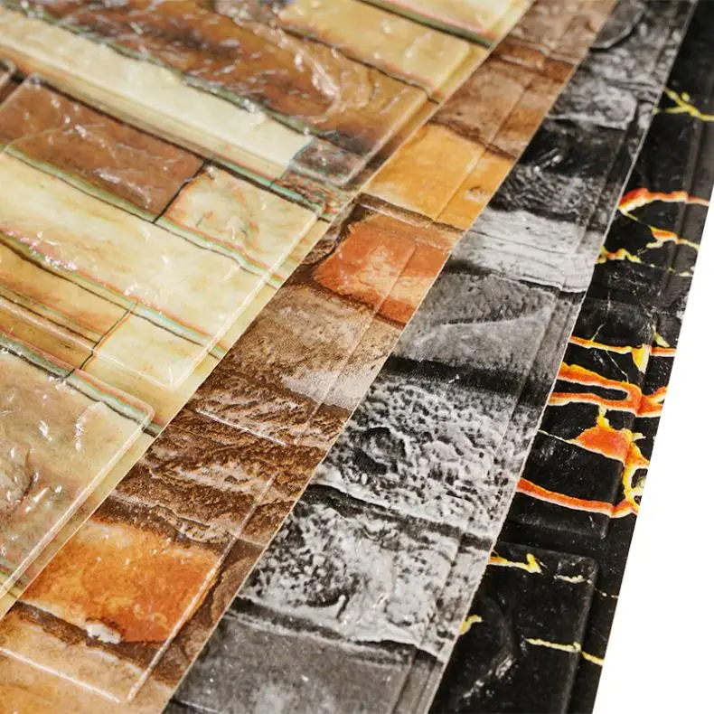 DIY Self Adhesive Brick Wall Paperwall Stickertion 3D Modern Waterproof Wallpaper for Kitchen Kitchen Sticker 3D Model Design