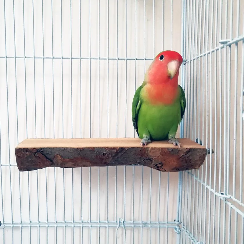 Wooden half-circle parrot jumping platform bird cage fixed bird parrot toy