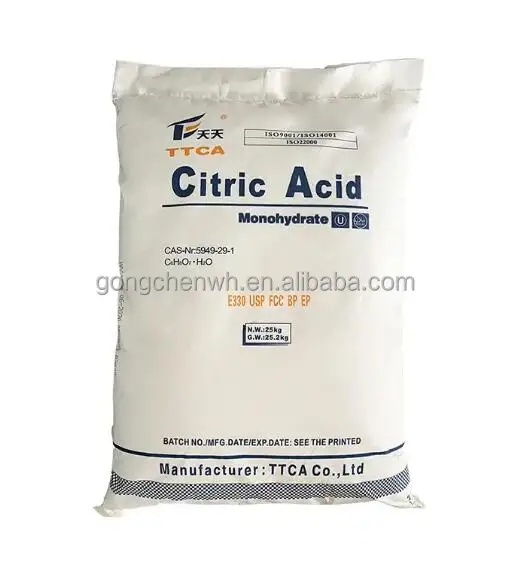 Food Grade Food Additives Manufacturer Best Price Bulk Citric Acid