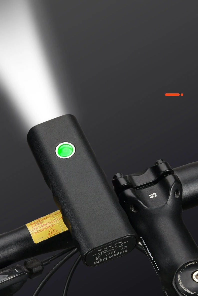Мощный фонарь для велосипеда, Передний фонарь для ночной езды, суперъяркий фонарик для зарядки горного велосипеда