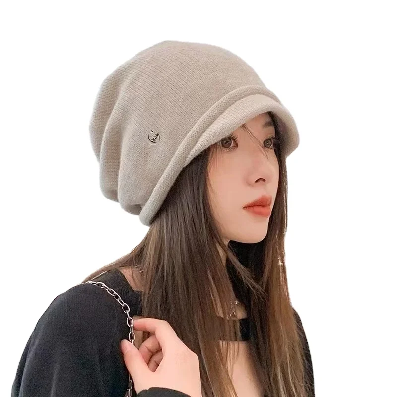Slouchy Knit Beanie Hat for Women Winter  Soft Warm Ladies Wool Knitted Skull Beanies Cap