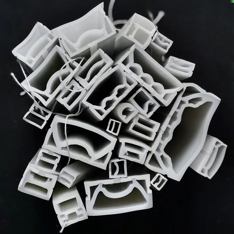 Customized E-Shape Silicone Strip Anti-Collision Water Retaining Surface for Decorations Aluminium Material LED Profile Light