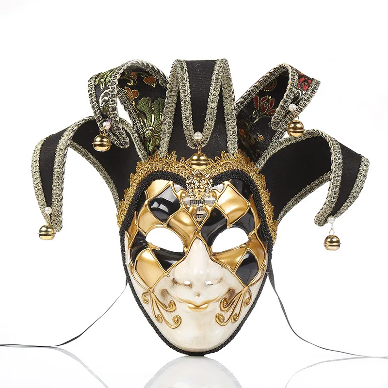 Party Mask Full Face Bell Vintage Party Cosplay Halloween Carnival Mardi Gras Ball Masquerade Masks