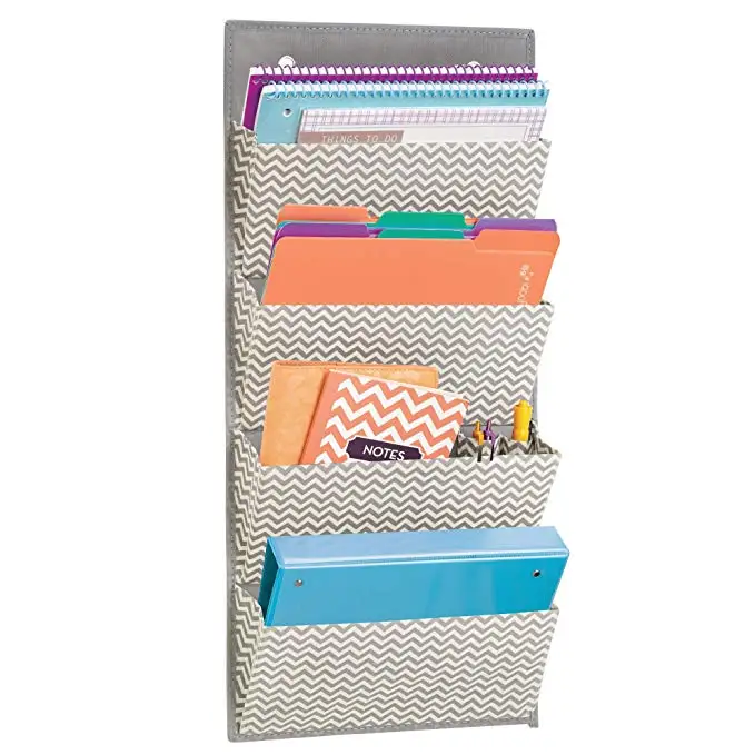 Бытовой 4 Карманы над дверью настенный Висящий Органайзер для канцелярских принадлежностей файл Органайзер документов держатель