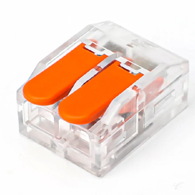 Push in Wire Conductor Clamp Terminal Block with Lever for Lighting Fast Solid Flexible Cable Universal Spring Compact Connector