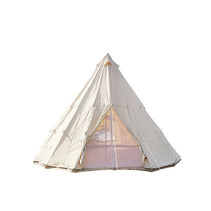 5M Outdoor Camping Cotton Canvas Teepee Tent For Events Indian Tipi Yurt Bell Tent