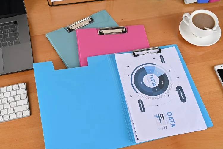 ODM OEM PP PVC A4 High Quality Folding Storage Clipboard For Office And School