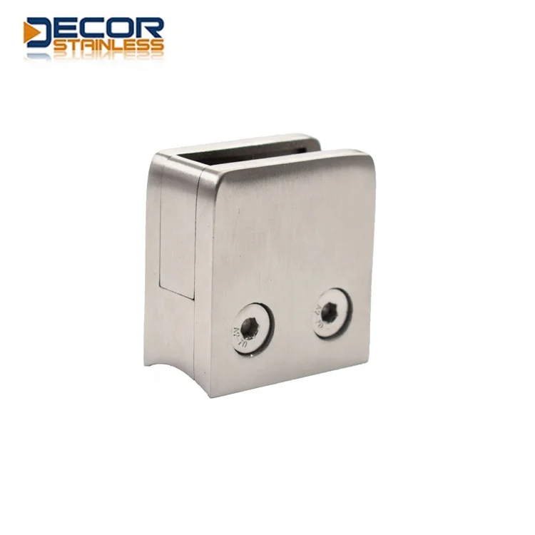 Fine recommended Square type flat Back set glass Glass Clamp Door Clips Shower Door Glass Clamp