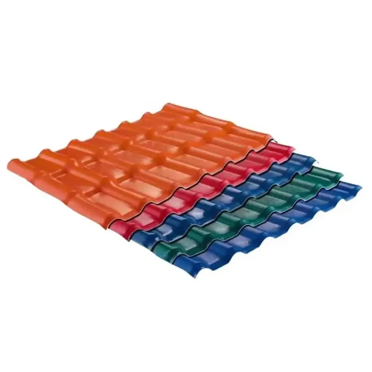 1050mm width modern design resin corrugated roofing thickened material for hotel house school