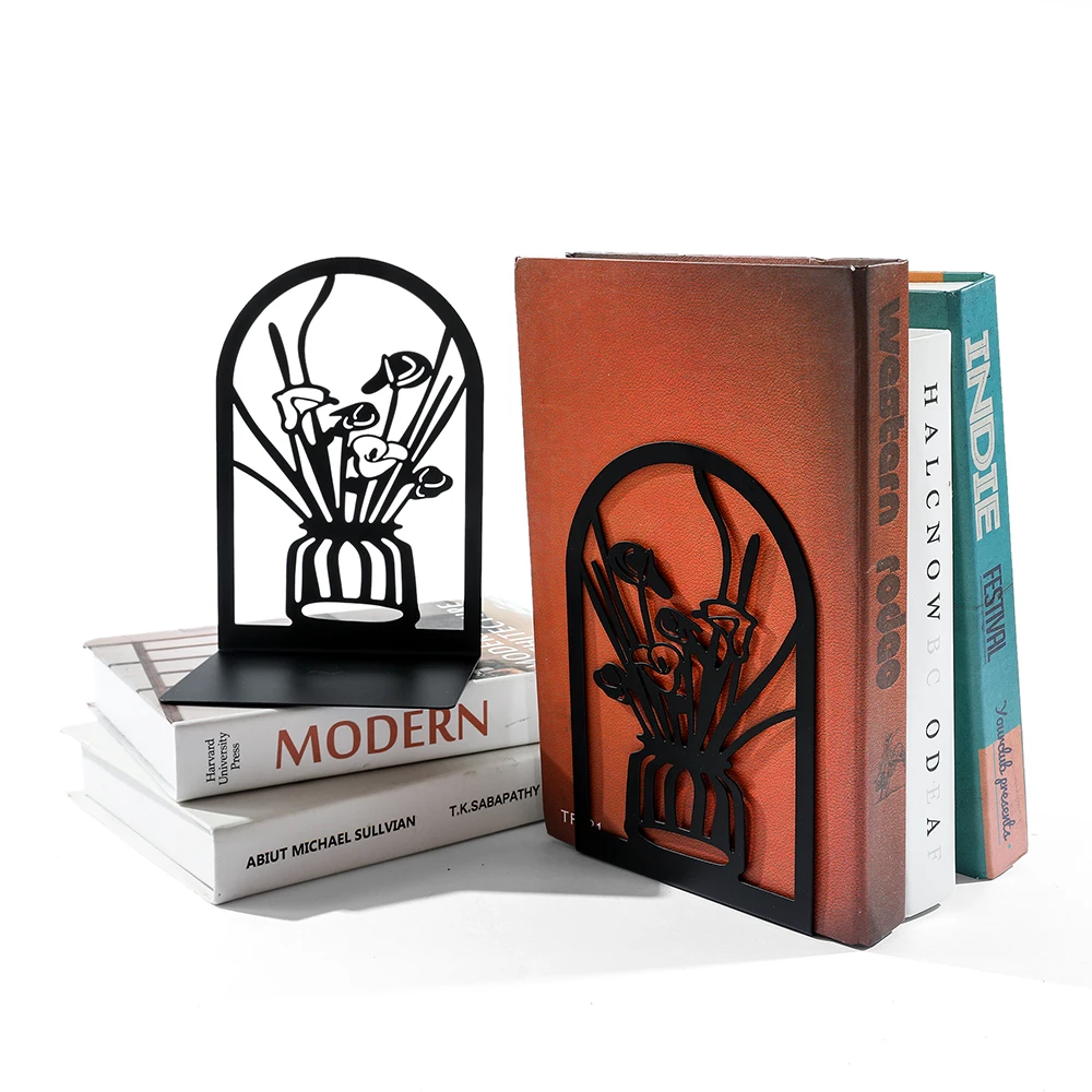 Металлические накладки для книг цветочные наконечники полок Декоративная пробка тяжелые книги дома и офиса