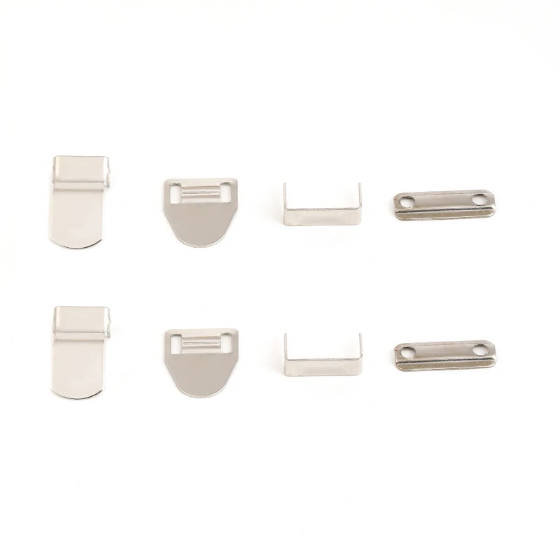 Оптовая продажа, из нержавеющей стали, четыре когтя, крючок для брюк, 4 части, металлическая Мужская одежда, крючок для брюк с глазом