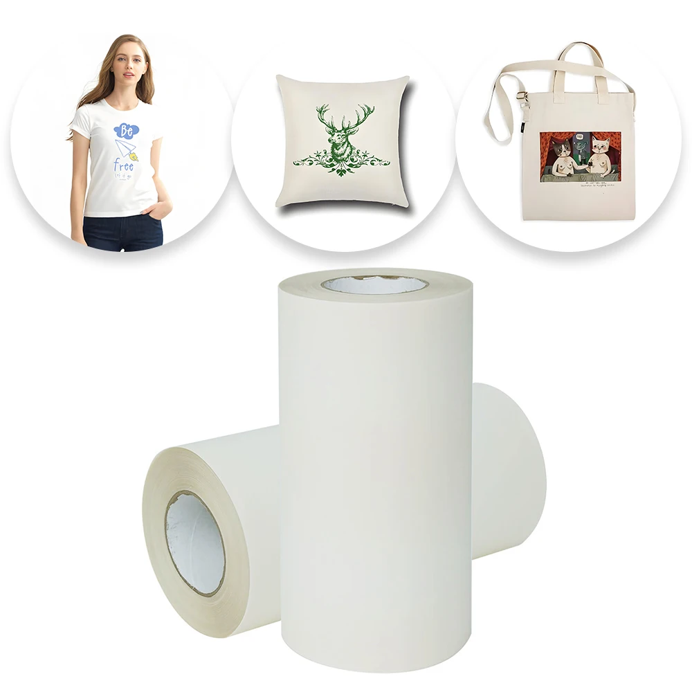 Printable A3 Dtf Film Rolls Pet Heat Transfer Film Pattern Printing For Clothing/Back Collar Tag/Canvas Bag/Backpack