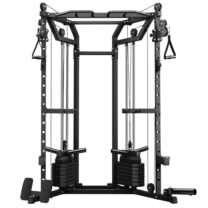 SP Gym Multi Functional Trainer Smith Machine Fitness Equipment Comprehensive Trainer Power Full Cage Smith Cable Machine