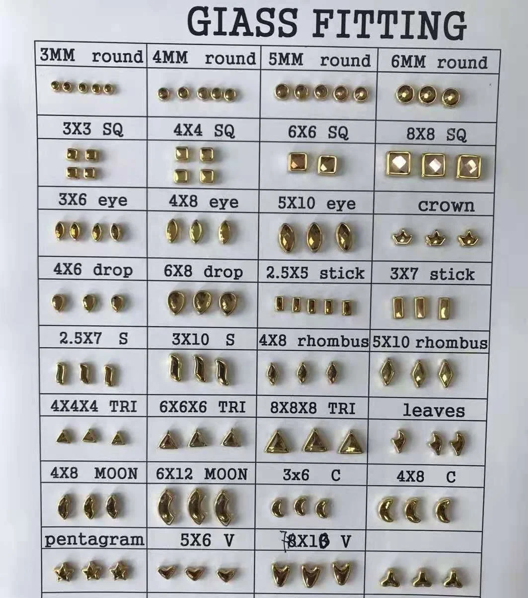 Wholesale flat Back glass ceramic  beads fitting