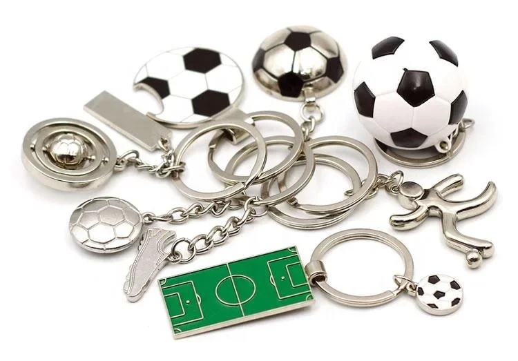 High Quality Manufacturers Customized 2d/3d Rotary Keychain Gold Silver Bronze Wholesale Customized Key Rings Promotional Gifts